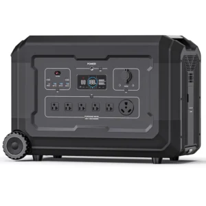 NexGrid NV-P40-5040A heavy-duty 120V solar generator with wheels and a 30A RV port for off-grid living